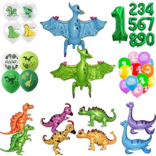 3D Inflatable Dinosaur Balloons Globos Dino Birthday Party Decorations Kids Baloon