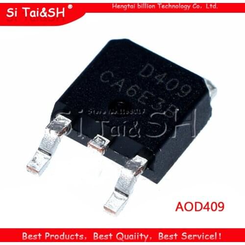 5pcs AOD409 D409 TO-252 SOT252 MOSFET P26A/60V