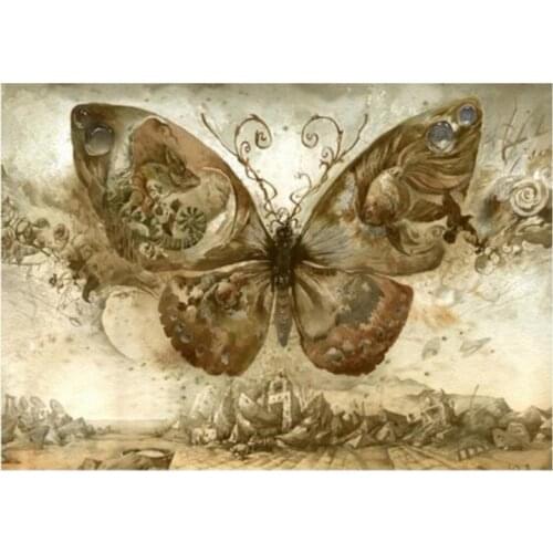 5D Diy Animal Butterfly Pictures Diamond Embroidery Painting Mosaic Needlework Picture Home Decoration Canvas Gift XN811