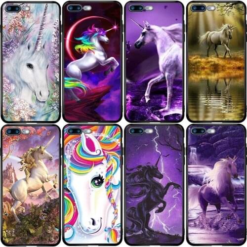 Cover Case for Xiaomi Redmi Note 6 7 9 8T 10T 9S 9A 8A A3 A2 A1 Pro Lite Black Shark Mix Max Colorful Horse Unicorn