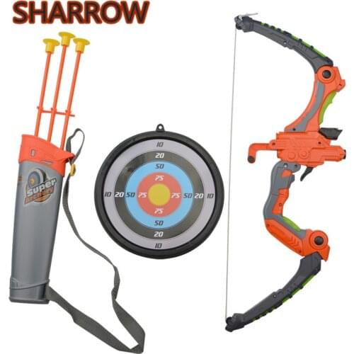 Kids Shooting Bow With 3 Suction Arrows Target Arrow Quiver Bow Arrow Toy Sets Children Practice Game Toy Archery Accessories