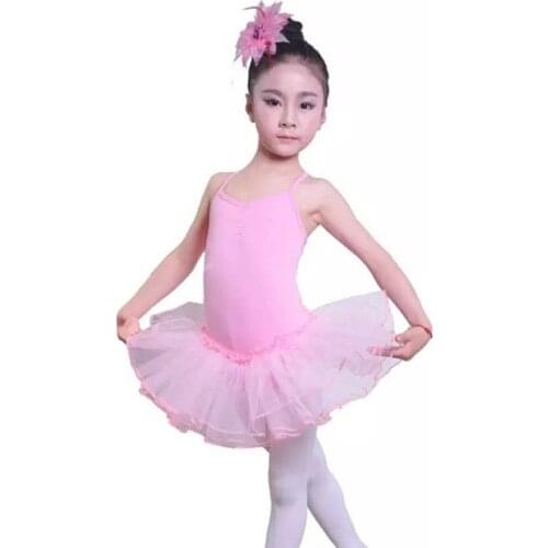 Kids Girls Camisole Ballet Tutu Leotard Dress Bodysuit Dance Braces Skirts Women Ballet