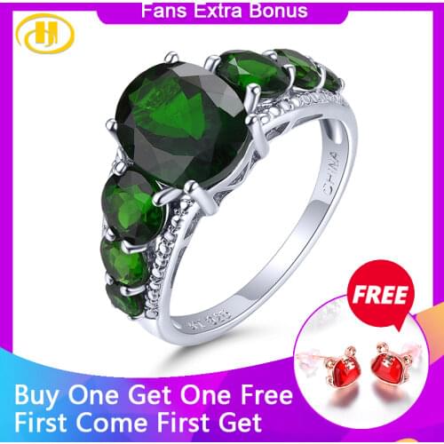 Natural Oval 10x8mm Chrome Diopside Solid 925 Sterling Silver Ring Classic Elegant Gift for Women