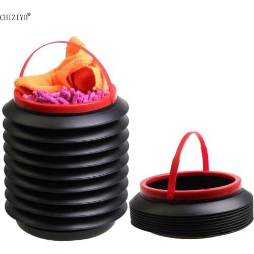 4L Creative Folding Storage Bucket Retractable Umbrella Bucket Fishing Bucket Car Trash Can Storage Box Drop Shipping CHIZIYO