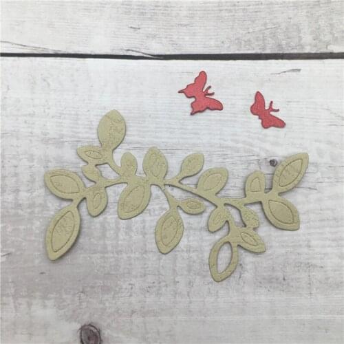 Leaves Metal Die CUT Cutting Decorative DIY Embossing Scrapbooking Collect Craft Create Stamps Card Stencil Butterfly
