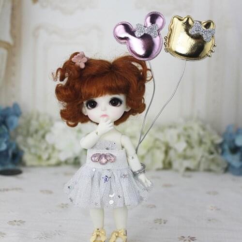 Cute Mini Simulation Balloon Accessories for 1/6 1/8 BJD, Lati, Blyth, Azone, Licca Doll