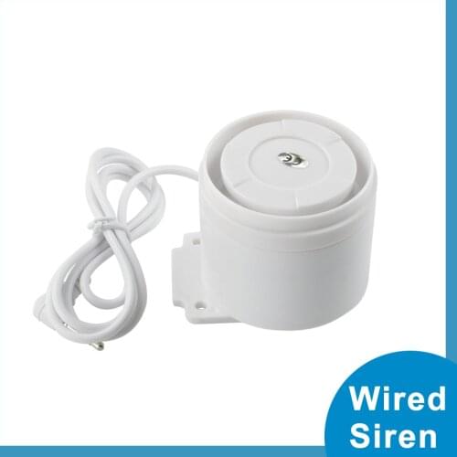 Mini Wired Siren For Home Security Alarm System 110 dB sound Alarm Accessories Burglar DIY