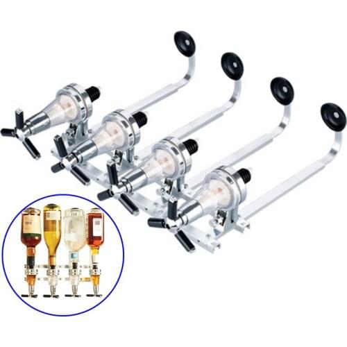 Multifunctional Wall Mounted Wine Dispenser Bar Liquor Aluminum Alloy Dispenser for Birthday Festival Party FBE2
