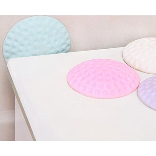 Soft Rubber Pad To Protect The Wall Self Adhesive Door Stopper Golf Modelling Door Fender Stickers(White/Blue/Pink/Purple)