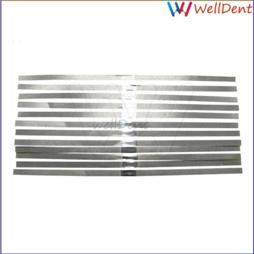 12 Pcs Dental Lab Metal Polishing Stick Strip ( 4mm Width )with Single Side Of Alumina-plated Sanding Surface Dental Materials