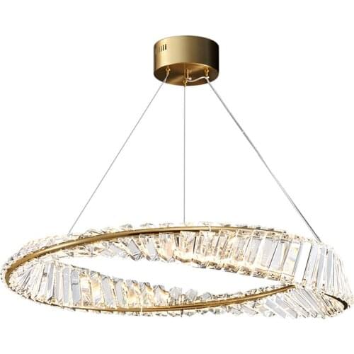 Postmodern Luxury Dining Room Chandelier Living Room Bedroom Crystal Simple Fixtures Home Restaurant Bar ED Decora Hanging Lamp
