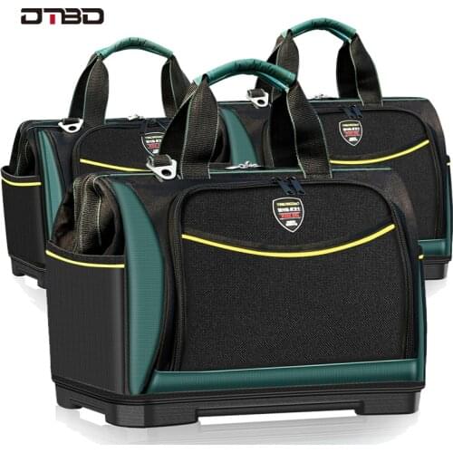 DTBD Electrician Bag Multi-function Tool Bag1680D Oxford Waterproof Large Capacity Wear-resistant Tool Storage ToolKit DIY Tools