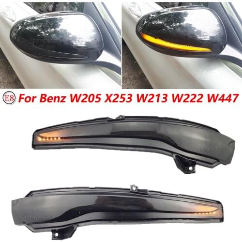 LED Dynamic Blinker Indicator Sequential Mirror For Mercedes Benz C E S GLC W205 X253 W213 W222 V Class W447