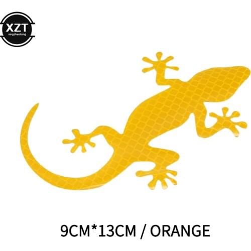 2Pcs Car Reflective Sticker Safety Warning Mark Cars Auto Exterior Accessories Night Driving Warning Gecko Strip Light Reflector