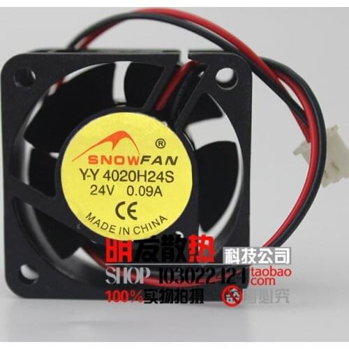 SNOW FAN Y-Y4020H24S DC 24V 0.09A 40x40x20mm 2-Wire Server Square Fan