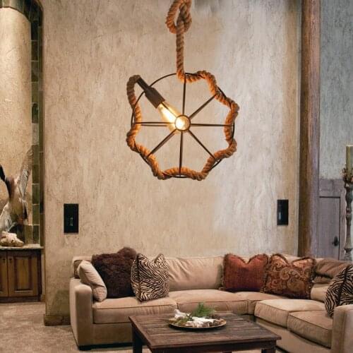 Iron ball, chandelier, bar, coffee bar, table lamp, American antique industrial wind dining room dining table lamp