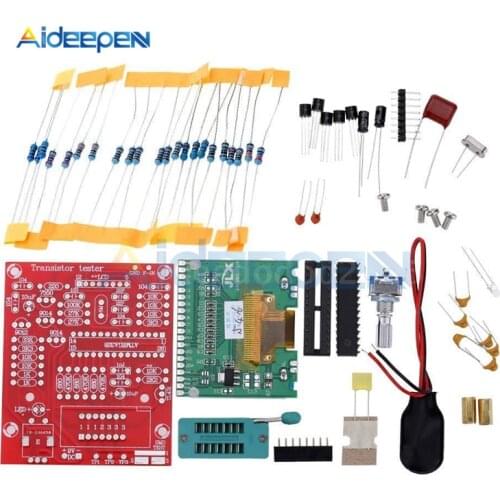 LCD M328 Transistor Tester DIY Kit LCR Diode Triode Capacitance ESR Voltage Meter PWM Square Wave Frequency Signal Generator