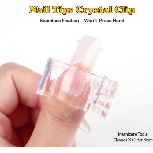 1Pcs/5Pcs/10Pcs Acrylic Nail Tips Crystal Clip For Polish Extension Tips Quick Building Mold UV Gel LED Manicure Art Nail Clips
