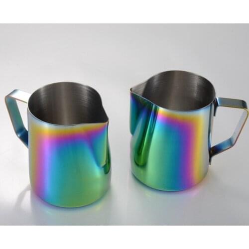 1PC Stainless Steel Coffee Frothing Jug Espresso Coffee Pitcher 350/600ml Barista Craft Coffee Latte Milk Frothing Mug PH 004