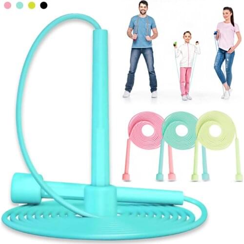 1PC Skipping Training Speed Skipping Fitness Adjustable Non-Slip Pen Pole Skipping Rope PVC Rope PVCc Handle For Adult Children