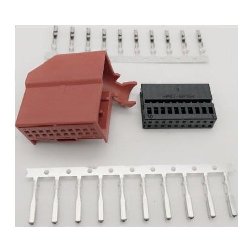 100 sets 8E0 972 420 TE 20 Pin Male Female Gateway Canbus Plug Connector Socket With Terminal 1534095-1 1534102-1