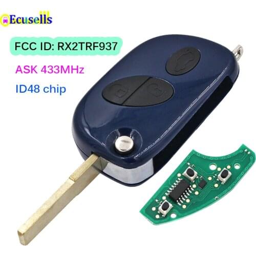 3 Buttons ASK 433MHz ID48 Chip Smart Remote Key Fob for Maserati GranTurismo Quattroporte GranCabio 2005-2017 FCC ID: RX2TRF937