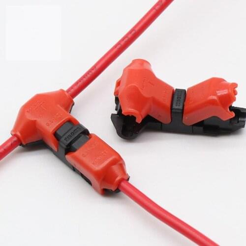 5pcs Scotch Lock Quick Splice Wire Connectors Terminals Crimp Electrical Car Audio 24-18AWG AC/DC 300V 10A Wire Set