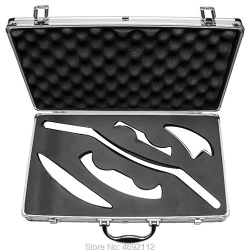 5pcs Stainless Steel Gua Sha Scraper Physical Therapy Fascia Knife Myofascial Release IASTM Tools Physiotherapy Knife