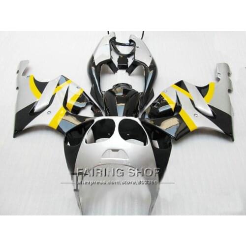 BlackSilver Fairing kit Fit for Kawasaki ninja ZX7R 1996 1999 1998 2003 96 03 Fairings 7gifts ZG10