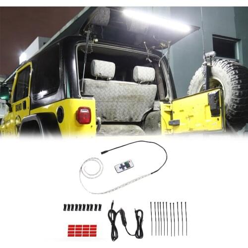 For Jeep Wrangler TJ JK JL 1997-2019 Car Styling Accessories Car Tailgate Glass Lift Door light Led Lamp Rear Tail Trunk Light