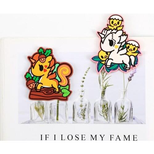 Tokidoki Genuine Unicorno S9 Pio Pio Cheeky Silica Gel Cartoon Refrigerator Magnet Action Figure