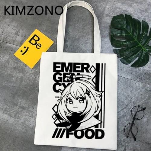Genshin Impact shopping bag shopping cotton bolsa reusable shopper bag net boodschappentas reusable bolsas ecologicas custom