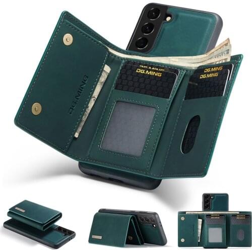 Leather Case for Samsung Galaxy S20 Ultra S21 Plus A72 A52 A42 Note 20 A03S S22 FE A22 Retro Magnetic Flip Cover With Wallet