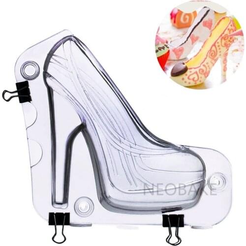 Creative Chocolate Mold High-Heel Shoe Fondant Candy Cake Decoration Molds 3D Sugar Paste Moulds Baking Suger Craft Tools