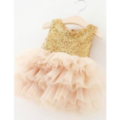 Baby Girl Clothes Kids Backless Sequins Lace Tutu Dresses Fashion Baby Kids Dresses for Girls Christmas Dress