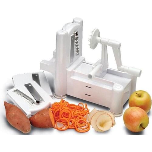 Multifunction Vegetable Spiralizer Folding Veggie Pasta & Spaghetti Potato Vegetable Spiral Cutter Zucchini Slicer