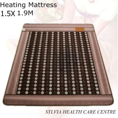 2018 New arrival hot jade cushion health care physical therapy heating sleep germanium heated bed cushion 1.5X1.9M/ 59''X74.8