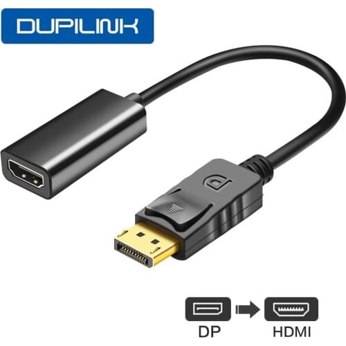 DP to HDMI-Compatible Cable Adapter Male To Female For HP/DELL Laptop PC Display Port to 1080P HDMI Cable Adapter Converter