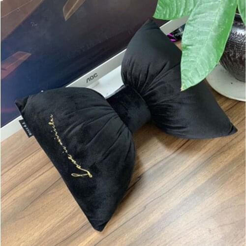 Pretty solid Bow Pillow with Filling / Car neck pillows Home Decor Bow Knot Rosette home Decorative Cushion within inner 1piece