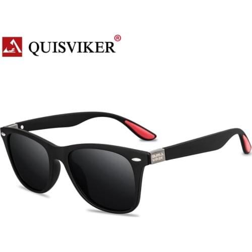 QUISVIKER BRAND Designer NEW Polarized Sunglasses Men Sun Glasses Women Vintage Retro Square Eyewear Fashion Driving Goggles