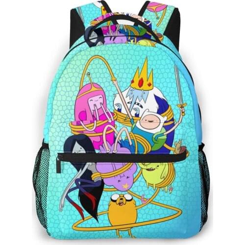 Adventure Time Backpack for Girls Boys Travel RucksackBackpacks for Teenage school bag