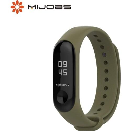 Mijobs Mi Band 3 Strap Sport for Xiaomi Mi Band 3 strap Bracelet Miband 4 Strap Silicone Wrist Strap Smart Bracelet Accessories