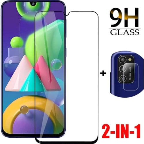 2-in-1 samsunq M 21 glass protective camera glasses for samsusng galaxy M21 M 21 SM-M215F 6.4" samusng M21 m21 phone screen film