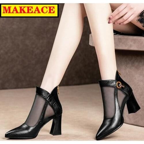 Womens sandals fashion summer high heels womens sandals mesh gauze women cool boots casual sandals platform party womens shoe