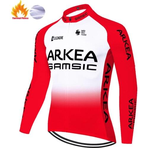 2020 cycling jersey winter TEAM ARKEA uniforme ciclismo hombre jersey ciclismo bike winter fleece long sleeve Cycling jersey
