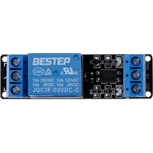 3.3V 1 Channel Relay Low Level Trigger Relay Module with Optocoupler Isolation