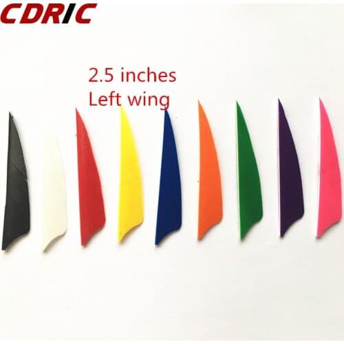 50pcs 2.5 inch left feather shield type self made wooden arrow / bamboo arrow / carbon. Long bow uses