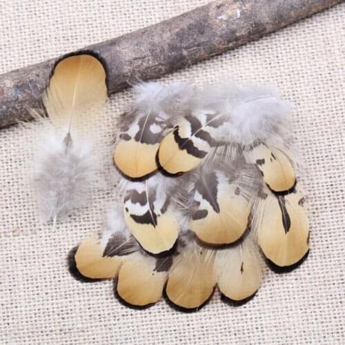 50pcs Pheasant Feather Chicken Feather Christmas wedding costumes hat earrings Decorative Feather 3-9cm