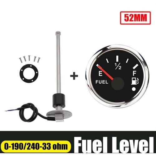 Water Level Sensor 150mm 250mm 300mm 350mm 400mm 0-190ohm Water Level Gauge with Sensors Fuel Sender Unit For Car Boat 12V/24V