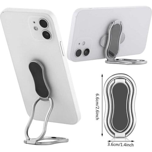 Phone Ring Holder Foldable Finger Kickstand Desktop 360 Degree Folding For Magnetic Absorption Phone Grip Holder Stand